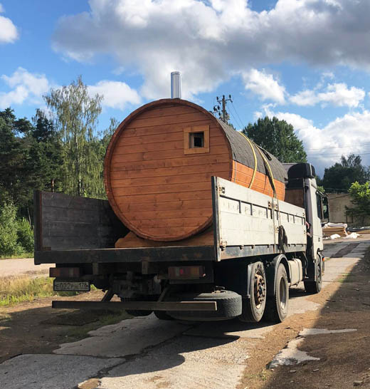 Баня-бочка доставка