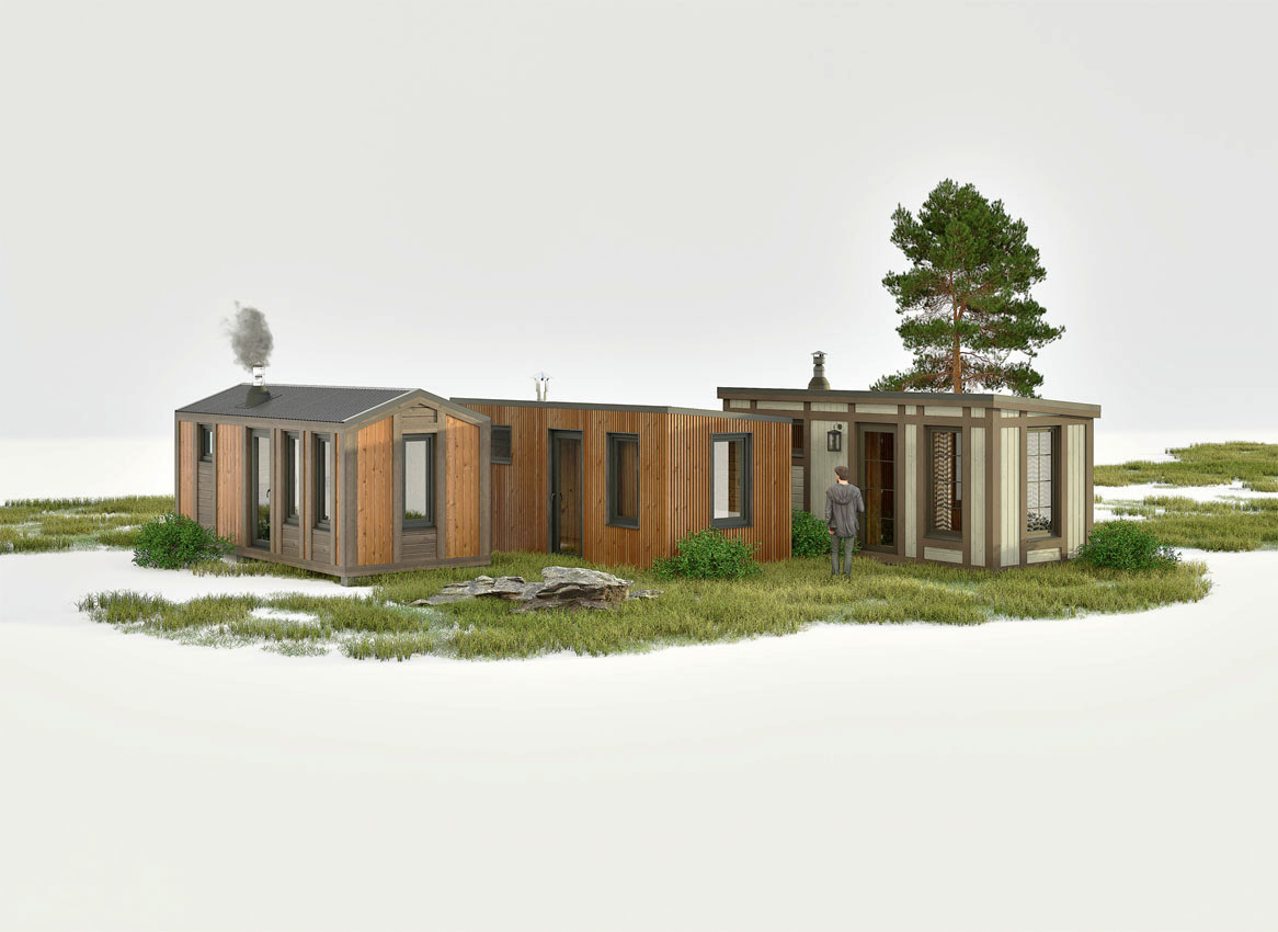 Мобильные каркасные бани